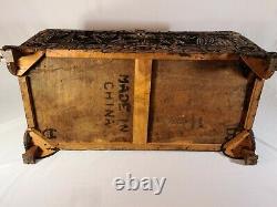 Antique Chinese Hand Carved Camphor Trunk/Chest