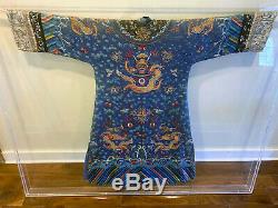 Antique Chinese Imperial Dragon Robe Qing Dynasty