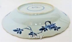 Antique Chinese Kangxi Lotus Pattern Blue/White Charger Plate 11.5 KangxiPeriod