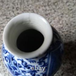 Antique Chinese Kangxi Porcelain Pair Of Vases, 19th century