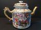 Antique Chinese Large Mandarin Palette Teapot, Qianlong Period, Ca 1775