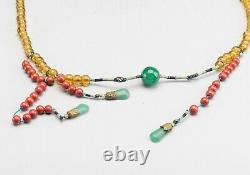 Antique Chinese Mandarin Court Necklace, late Qing Dynasty