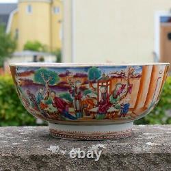 Antique Chinese Punch Bowl18th Century Qianlong Period #636