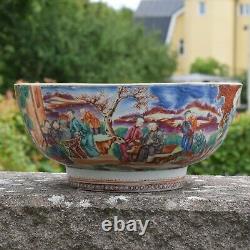 Antique Chinese Punch Bowl18th Century Qianlong Period #636