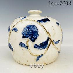 Antique Chinese Song dynasty Porcelain Ding porcelain Color painting Tulu bottle