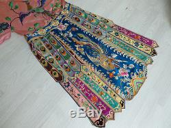 Antique Chinese Straits Peranakan circa1900 Silk Embroidered Wedding Robe FINE