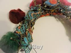 Antique Chinese Tiara Style Kingfisher Headdress