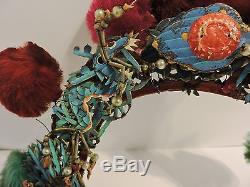 Antique Chinese Tiara Style Kingfisher Headdress