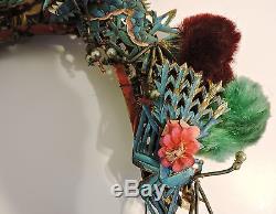 Antique Chinese Tiara Style Kingfisher Headdress