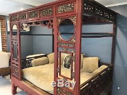 Antique Chinese Wedding Bed & Cushions Pick up NJ