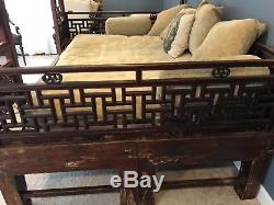 Antique Chinese Wedding Bed & Cushions Pick up NJ