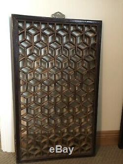 Antique Chinese Wooden Window Screen Panel Art