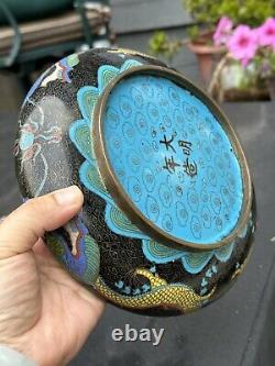 Antique Chinese cloisonne bowl from Era of Jin Ming Dynasty