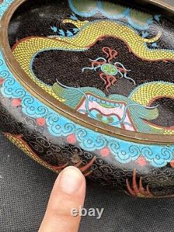 Antique Chinese cloisonne bowl from Era of Jin Ming Dynasty