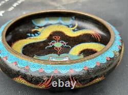 Antique Chinese cloisonne bowl from Era of Jin Ming Dynasty