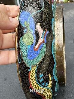 Antique Chinese cloisonne bowl from Era of Jin Ming Dynasty