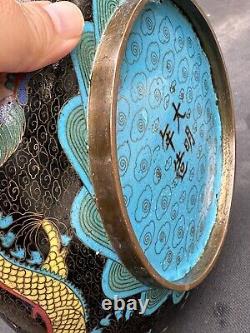 Antique Chinese cloisonne bowl from Era of Jin Ming Dynasty