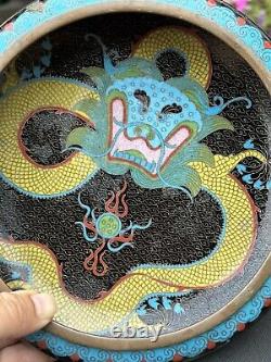 Antique Chinese cloisonne bowl from Era of Jin Ming Dynasty