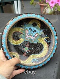 Antique Chinese cloisonne bowl from Era of Jin Ming Dynasty