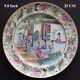 Antique Chinese Famille Rose Mandarin Canton Plate, Daoguang Period