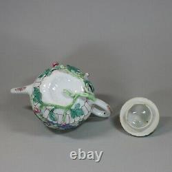 Antique Chinese famille-rose teapot and cover, Yongzheng (1723-1735)