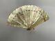 Antique Chinese For Export Brise Hand Carved Mother Of Pearl Hand Fan