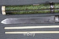 Antique Chinese trousse eating set with knife and chopsticks China, 19th