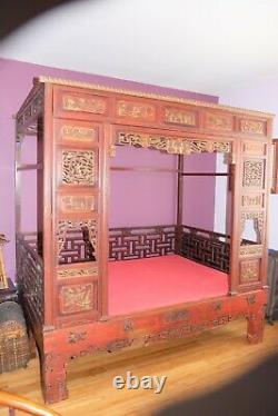 Antique Chinese wedding (opium) bed, 19th Century