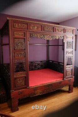 Antique Chinese wedding (opium) bed, 19th Century