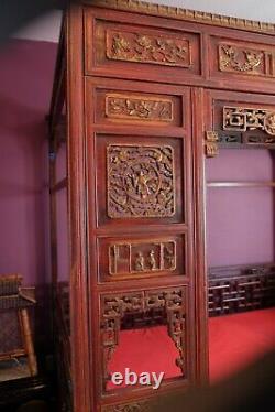 Antique Chinese wedding (opium) bed, 19th Century