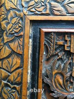 Antique Hand Carved Chinese Chest Camphor Lined Excellent Used Condition