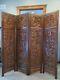 Antique Hand Carved Wooden Room Divider/privacy Screen Vintage Asian Oriental 3d