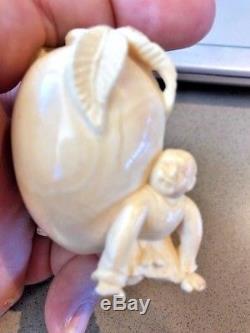 Antique Hand carved Chinese Snuff Bottle