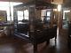 Antique Intricately Carved Wooden Chinese Wedding Bed Missing Canopy #7901