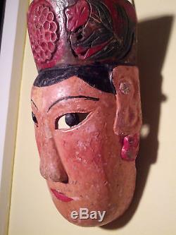 Antique Maonan Nuo Chinese Mask used in Agricultural Dances ca1930s SW China