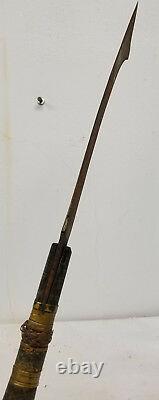 Antique Philippines Panabas Sword Blade Axe Nice Handle Ethnographic Weapon