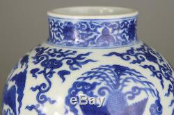 Antique Rare Chinese Porcelain Vase Gourd Blue White Wanli Mark Qing 18th 19th