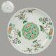 Antique Ca 1690-1700 Kangxi Famille Verte Chinese Porcelain Plate Tree Prunus