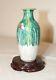 Antique Early 19th Century Chinese Hand Enameled Porcelain Cabbage Vase Wax Seal