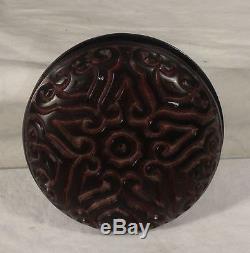 Antique or Vintage Chinese Japanese Guri Tixi Lacquer Paste Box Jewelry