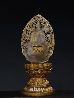Antiques Chinese Shakyamuni bronze gilded Buddha statues