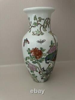 Beautiful Antique Chinese Vase Peacock