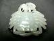 Best Quality Chinese White Jade Carving Of Crab W Stand 18th/19thc (not Celadon)