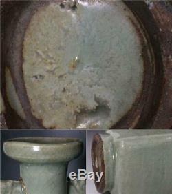 CCVP37 Chinese Ming dynasty Antique Celadon vase withbox