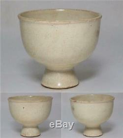 CCVP44 Chinese Antique Song to Yuan dynasty Dehua white porcelain stem cup withbox