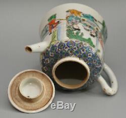 CHINESE Qing Porcelain C18th FAMILLE ROSE Bell Shape Teapot