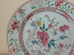 C. 18th Antique Chinese Yongzheng Famille Rose Porcelain Plate