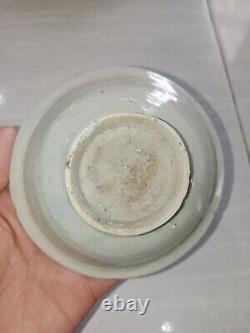 Chinese Annamese Thai porcelain Estimated song Greenish Plate SMOOTH