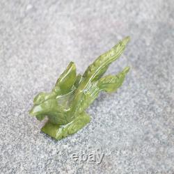 Chinese Antiques Collection Jade Handcarved Phoenix Ornaments Home Decoration