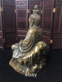 Chinese Antiques Collection of Old Brass Taoist Taishang Lao Jun Statue